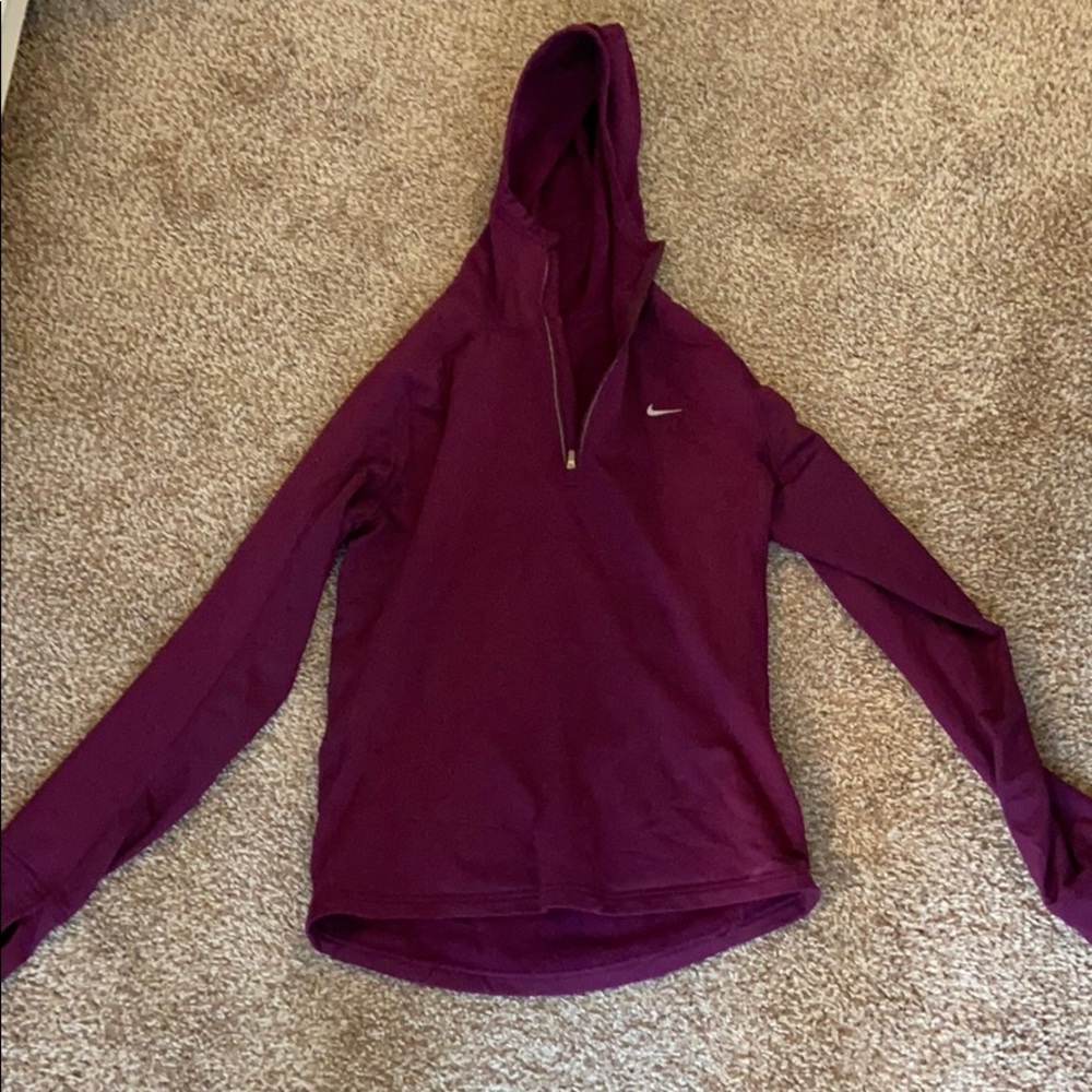 Nike Fit Dry hooded 3/4 zip pullover